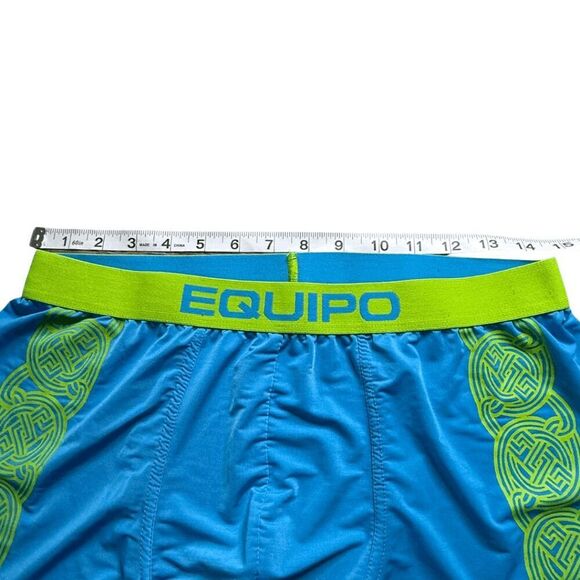 Equipo Men's‎ Stretch Boxer Brief Underwear Shorts Blue Green Size Large - Picture 3 of 4